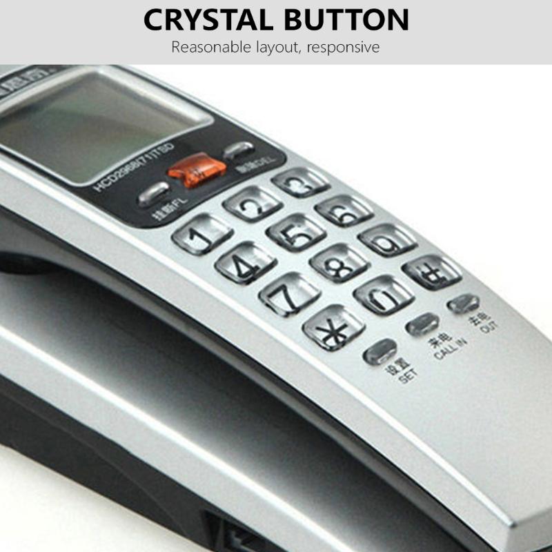 Landline Phone with FSK/DTMF Caller, Interferences Resistant for Hotel, Office and Home Use Wall Telephones