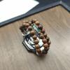 Universal 18/20/22mm China-Chic Vintage Bracelet for Samsung Galaxy 8 40/44mm classic 46mm natural wood strap for Galaxy Fit3