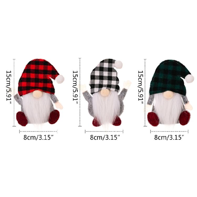 3/6pcs Christmas Decorations Tableware Holder Bag Gnome Tableware Fork Knife