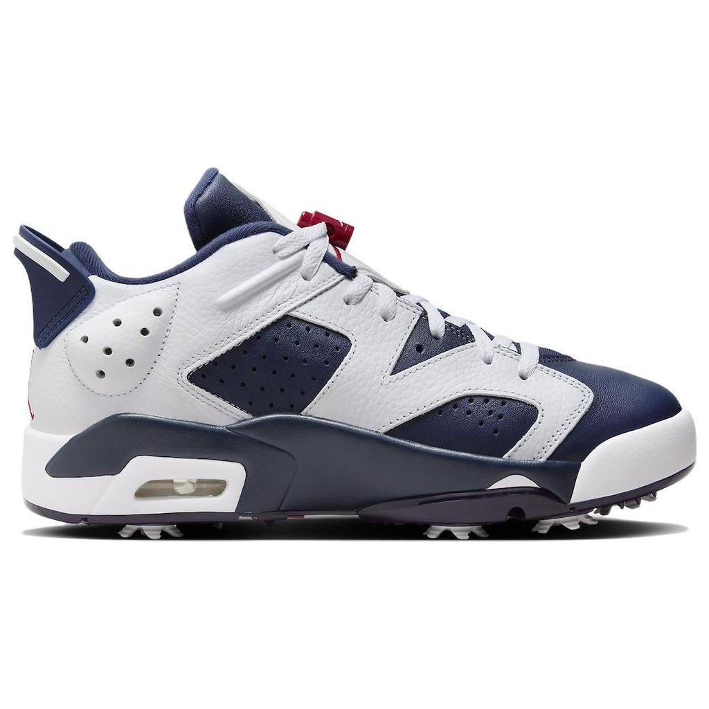 Air Jordan 6 Retro Low Golf Olympic Men Sneakers Blue White Midnight-Navy DV1376-101