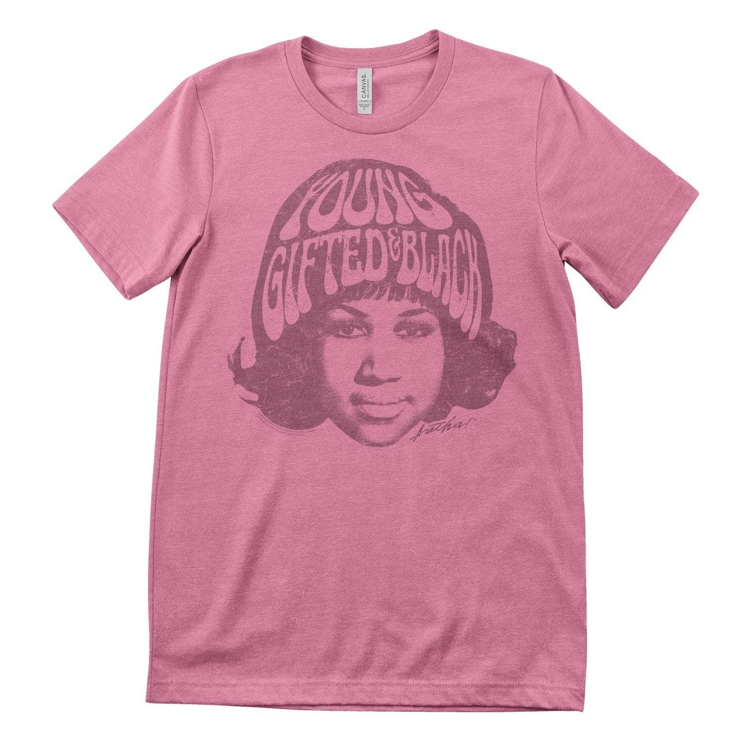 Officially Licensed Aretha Franklin Young Gifted Black Mens T-Shirt XXXL