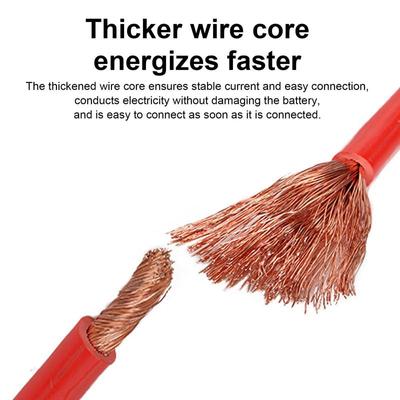 Cavi di avviamento 1500A per impieghi gravosi Kit di cavi booster per auto con corrente stabile per l'avviamento di emergenza di dispositivi per auto elettriche