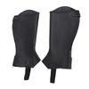 Lther Legs Cover Half Chap, 1 Pair Windproofing Leg Warmers   for Horse Riding, Zip Up Equestrian Protective Guard Bikers Gaiters for Adult