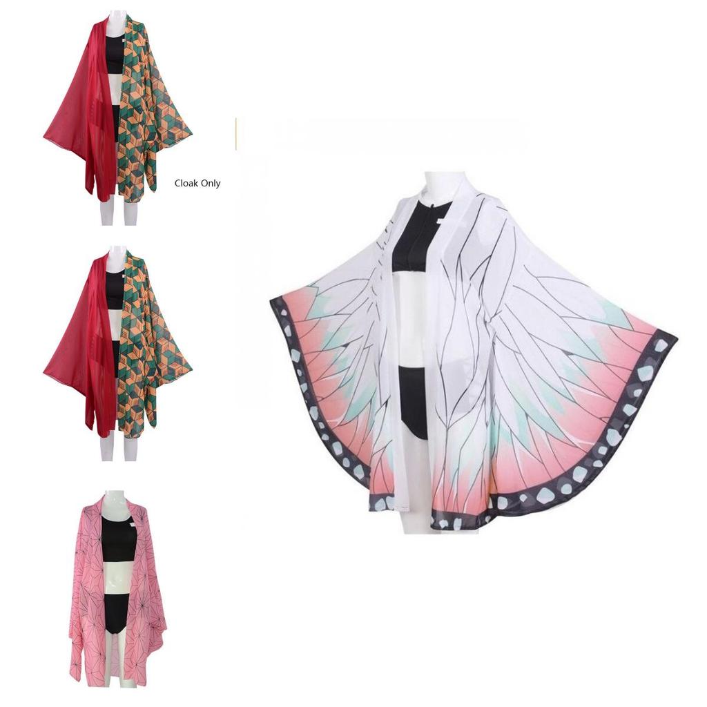 Adorable Demon Slayer Kimetsu No Yaiba Beach Cosplay Bikini Swimsuit Set Featuring Shinobu Kocho