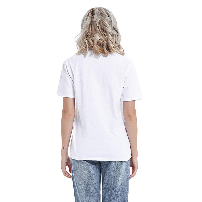 Short Sleeve Breathable Female Women Casual Popular Comfortable Tops T-shirt Basic Plain Elastic Women CLothes Solid  Jewelry Accessory