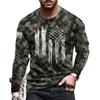 Men'S T-Shirt 3D Digital Printing Outer Wear With Long-Sleeved Casual Top
