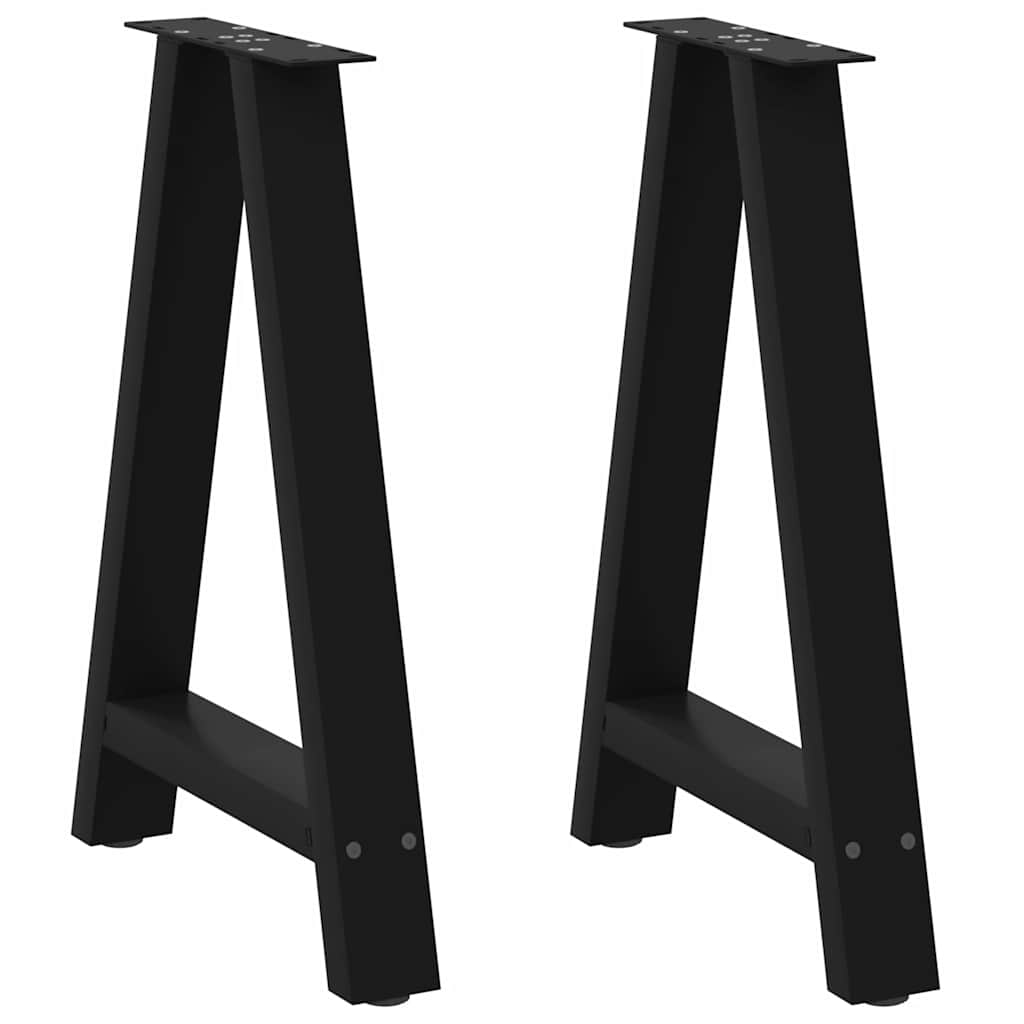 Vidaxl Nogi Do Stolika Kawowego, 2 Szt., Czarne, 50X(72-73) Cm, Stal