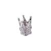 18K Gold Crown Beads with Micro-inlaid Zircon for DIY Jewelry Making