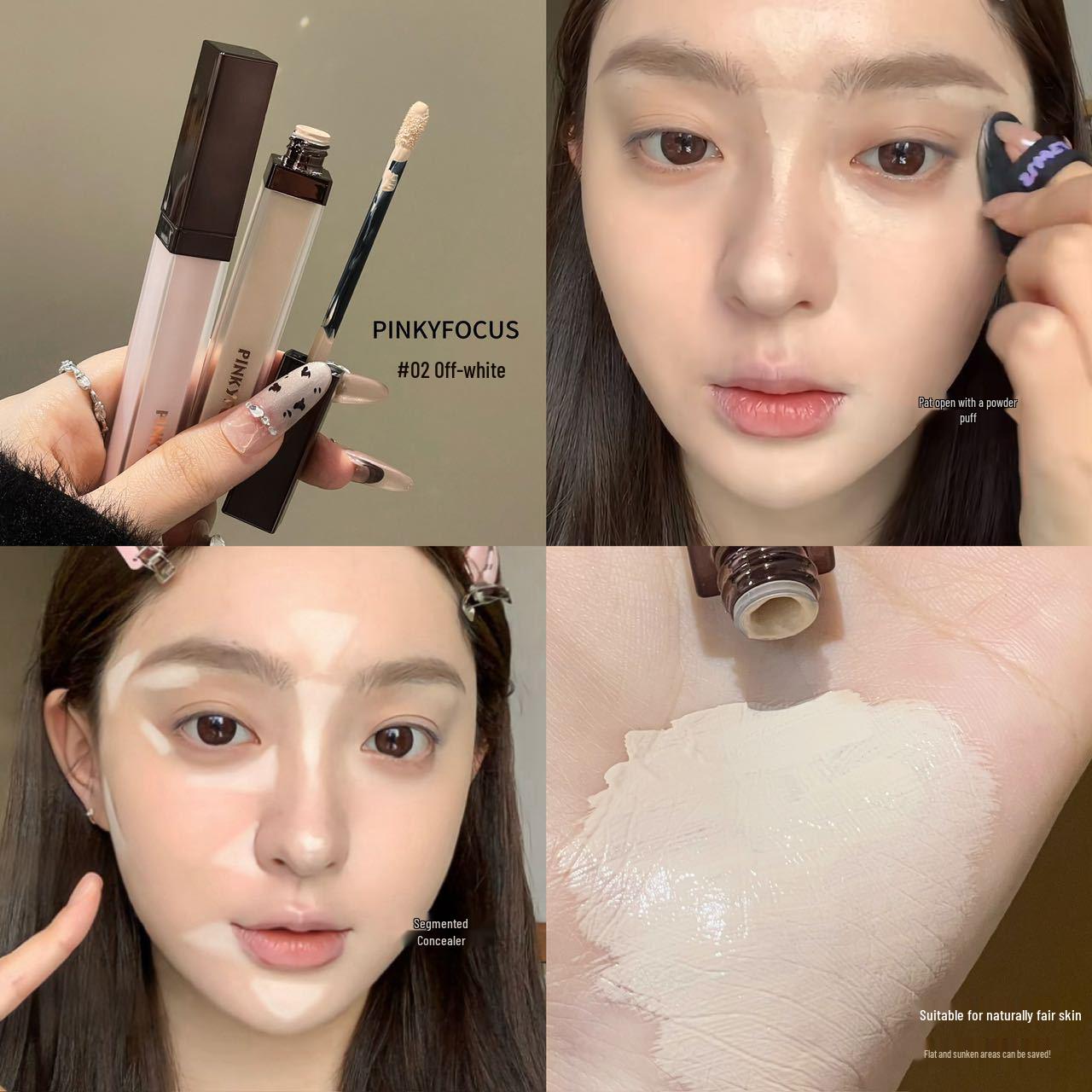 

PINKYFOCUS Misty Sheer Skin-Melting Concealer: Brightens, Hydrates, Lightweight, Non-Caking, Offers Great Coverage 7g