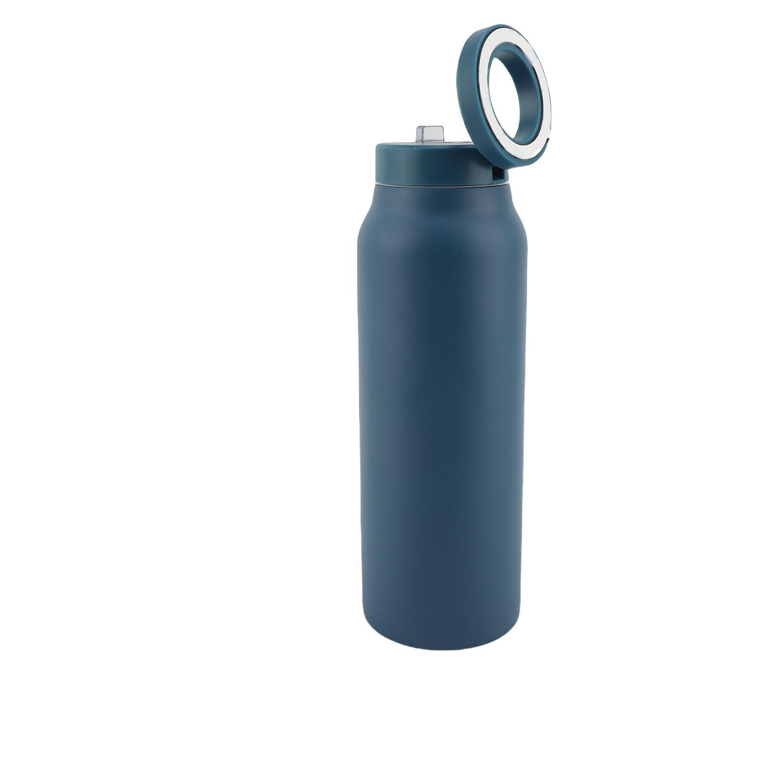 

Sports Insulated Bottle 750ml Large Capacity 304 Stainless Steel Insulated Water Bottle with Straw Magnetic Phone Stand for Outdoor Cycling