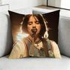 BillieE EEilish Bad Guy Pillow Case Square DoubleSided Sofa Cushion Cover Bedroom Bedside Pillow Gift