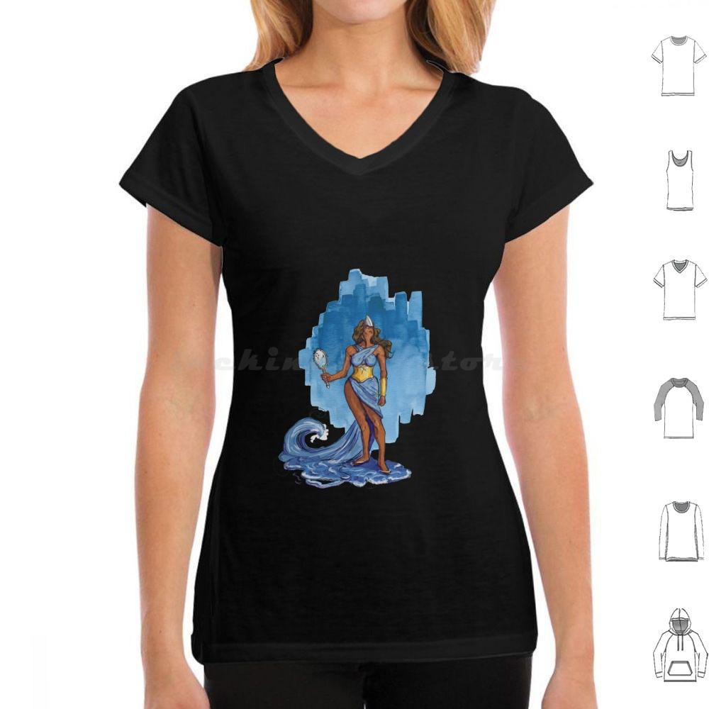 Yemanja Queen Of The Waters T Shirt 6xl Cotton Cool Tee Yemanja Iemanjá Sea Water River Ocean Blue Ioruba Candomble Orixa