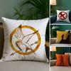 Die H-Hunger Games Kissenhülle Sofa Wohnzimmer Schlafzimmer Beidseitiger Druck Quadratisches Kissen Nickerchen Kissenbezug