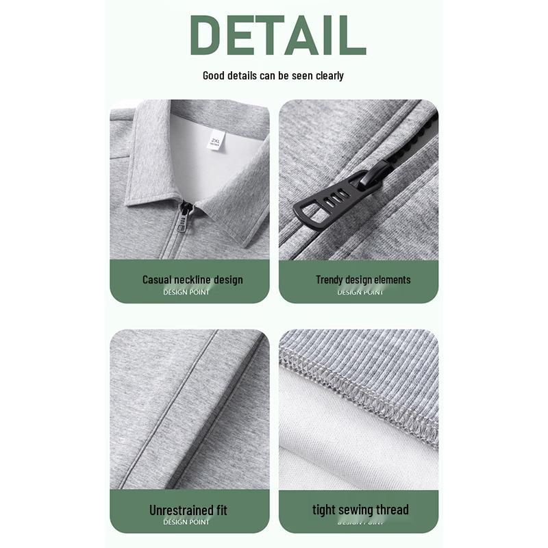 Wassup Sohot Men's Half-Zip Polo Collar Sweatshirt