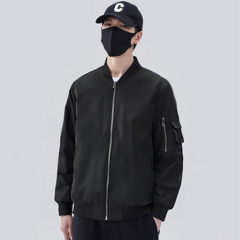 Men's New Classic Stand-up Collar Flight Jacket Versatile Casual Pilot Baseball Uniform American Top Jacket