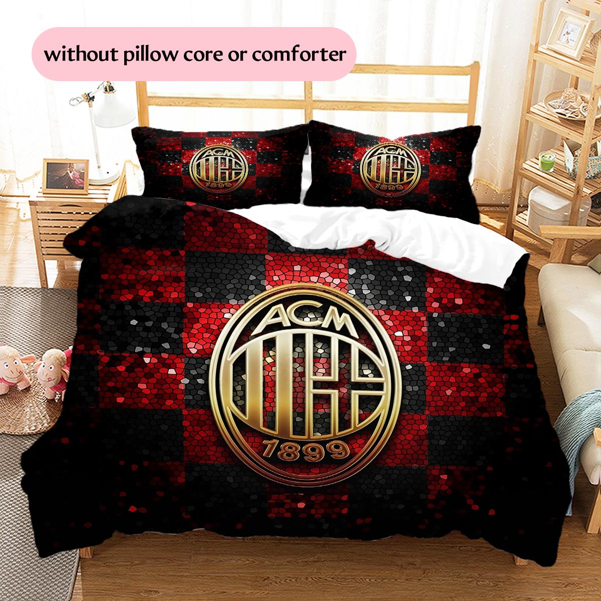

Постельное белье с миланским узором Домашний декор Подарок на день рождения (1 пододеяльник + 2 наволочки, без наполнителя) 135x200cm