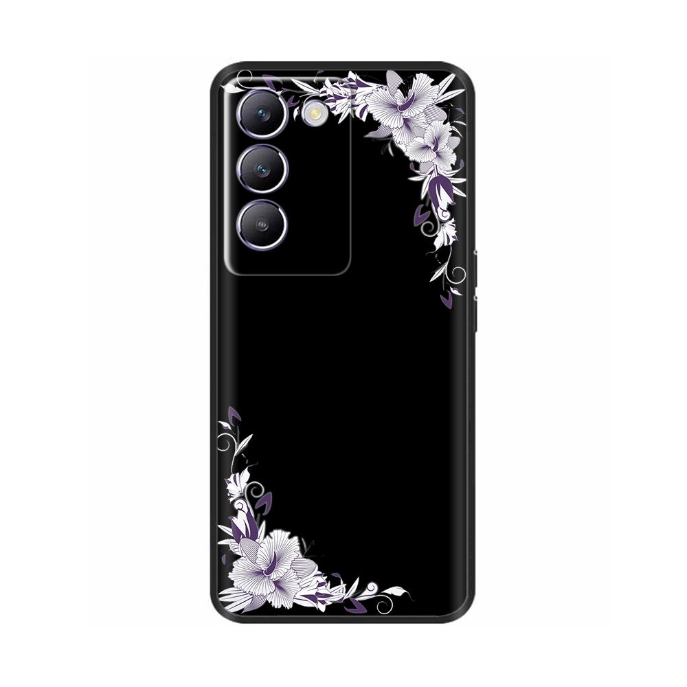 For Vivo V30 V40 SE Phone Case Shockproof Silicone Soft Bumper Cases For Vivo V40 SE V30 SE Luxury Painted Protection Back Cover