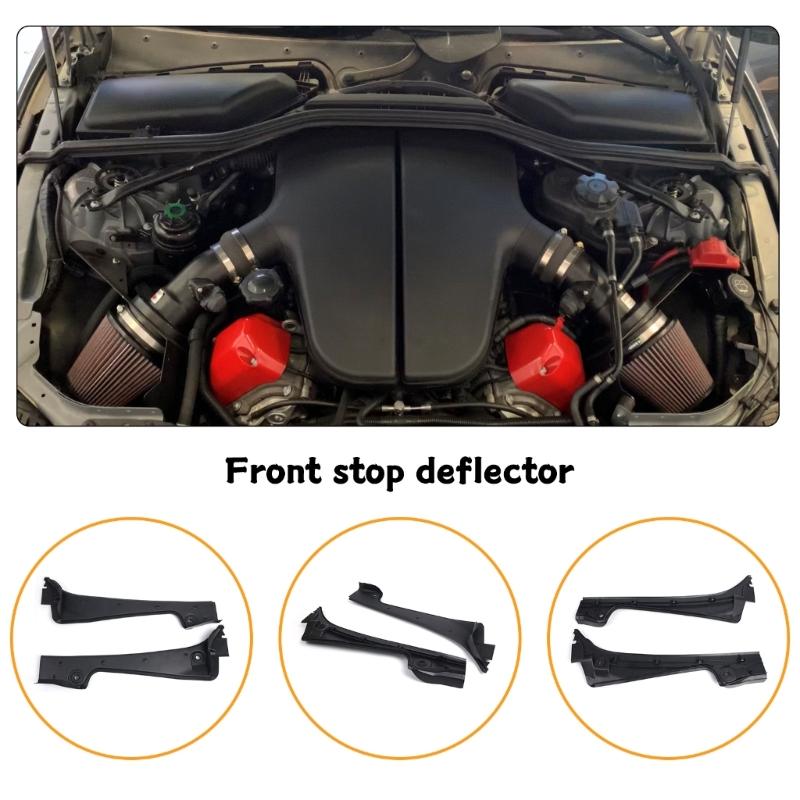 1 Pair Front Windshield Wiper Cowl Trim Cover Water Deflector Plate Neck Panel for E60 E61 51717027083