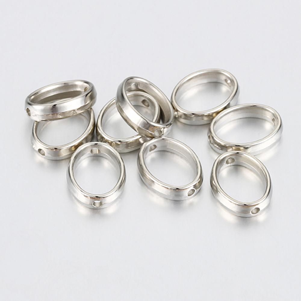 50pcs Love Heart Two Hole CCB Beads Frame Spacer Beads DIY Necklace Bracelet Connectors Pendants Jewelry Making Accessories