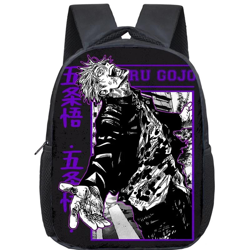 Anime Jujutsu Kaisen Backpack Boys Girls Kindergarten Book Bag Children School Bags Manga Gojo Satoru Yuji Itadori Backpack Gift