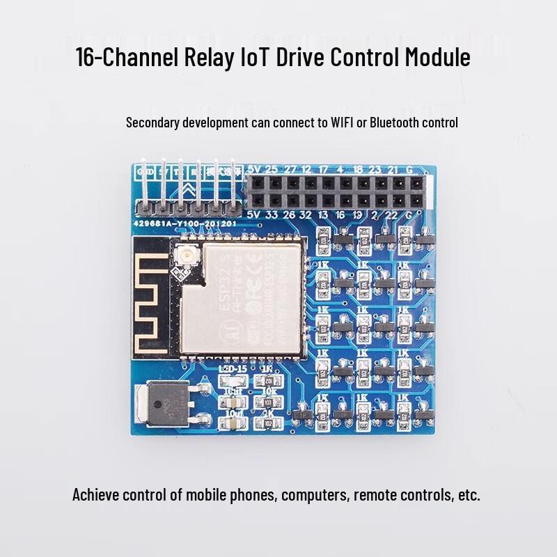 ESP32 16-Channel 5V Relay Development Board Kit