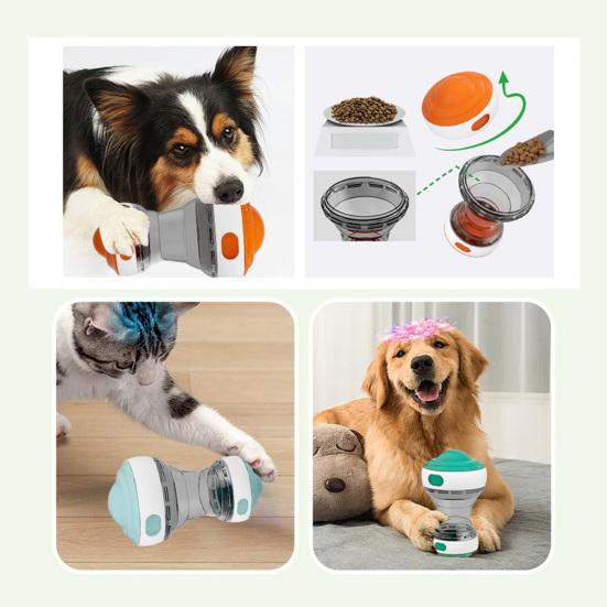 Dog Puzzle Toy Adjustable Treat Dispenser Ball Slow Feeder Interactive Puppy Enrichment Toy To Keep Them Busy for Small Medium Dogs Training