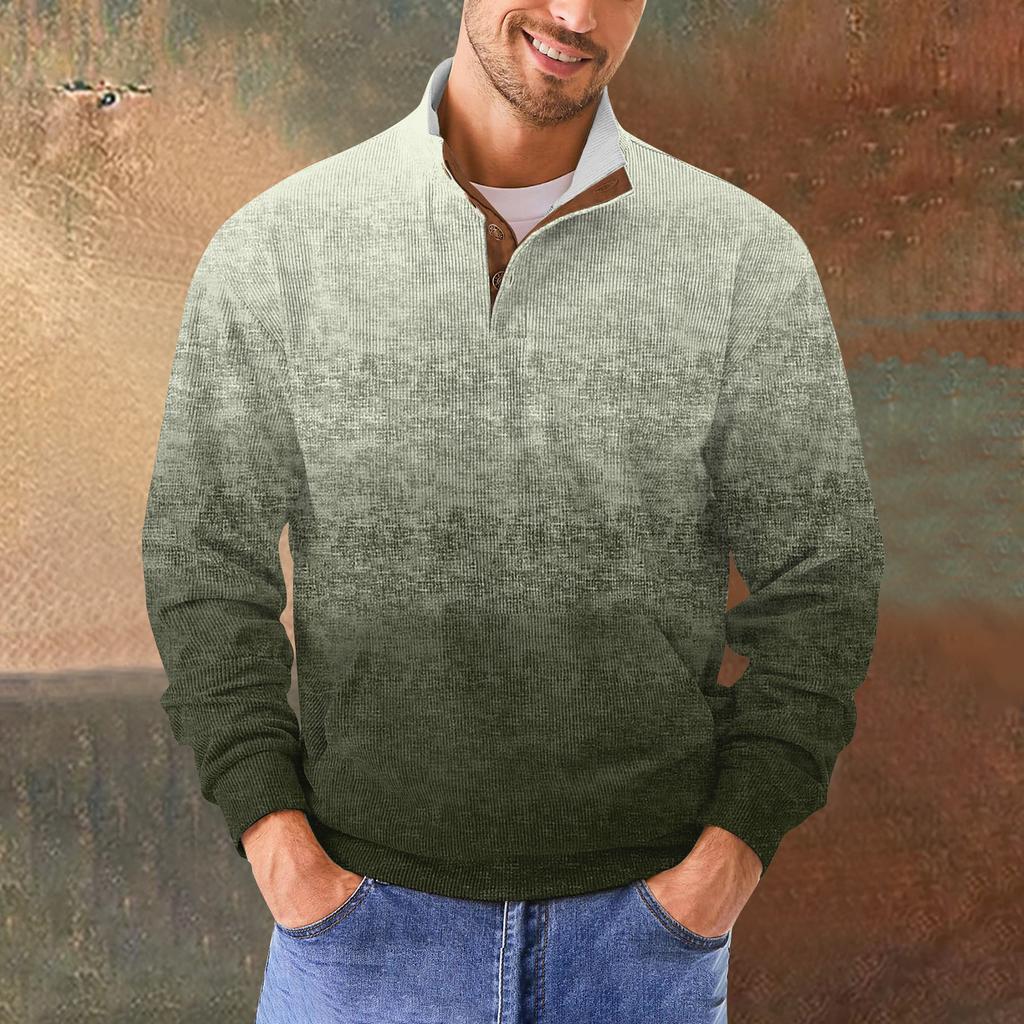 Men's Retro Casual Gradient Printed Sweatshirt