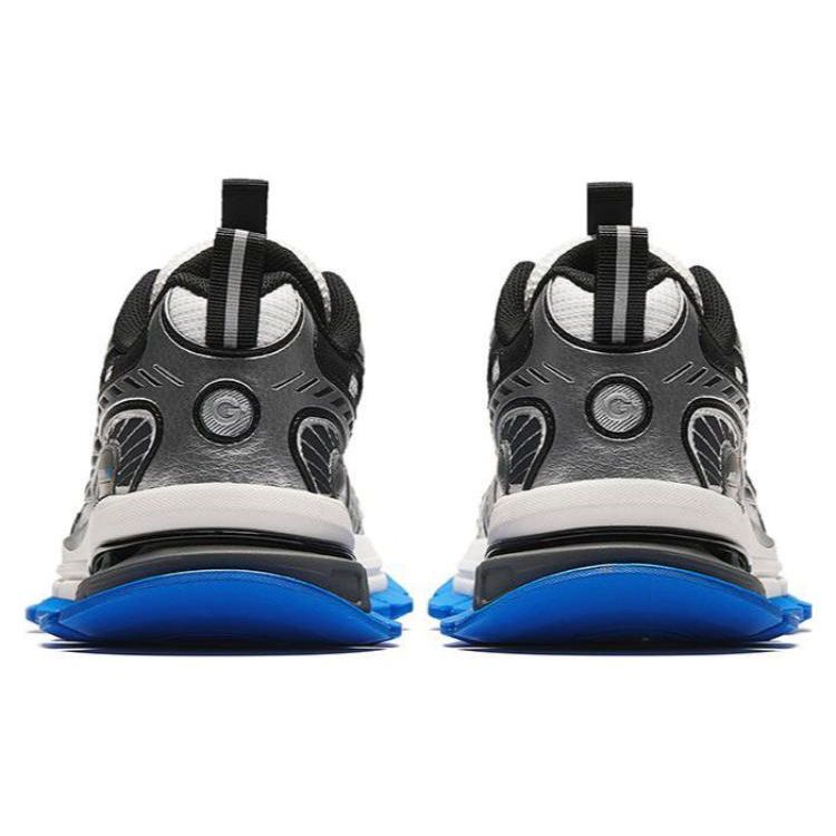 ANTA Retro Dad Shoes Silver Black Blue Men 112418805A-4