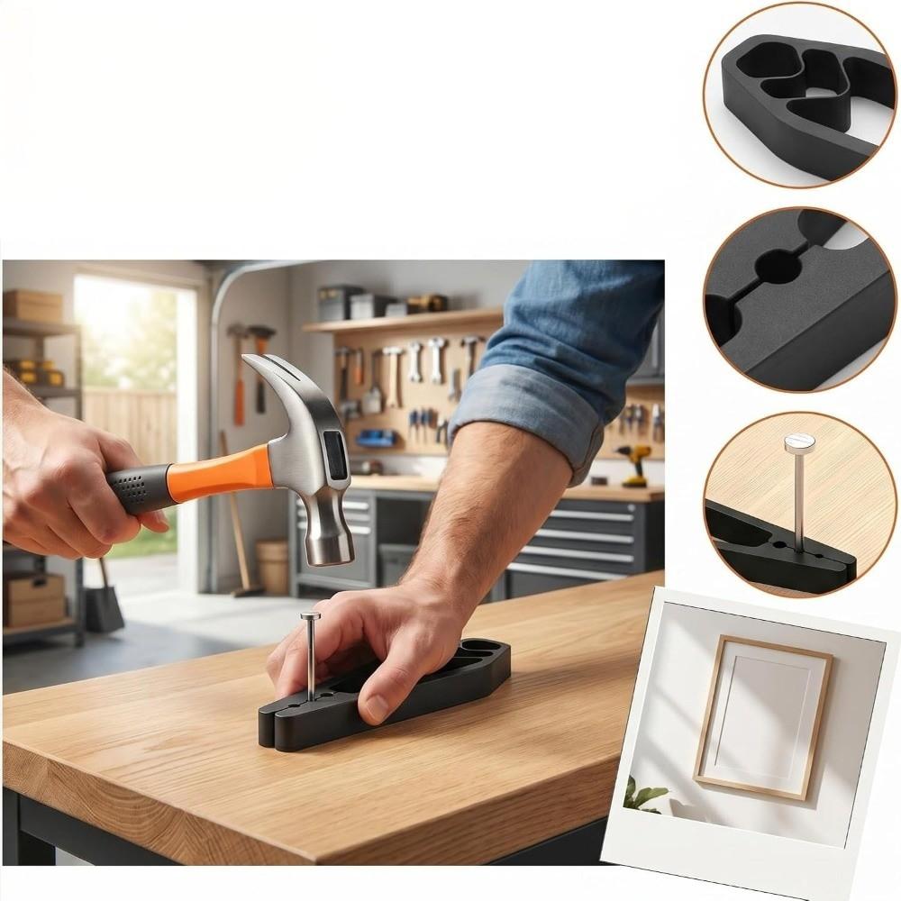 Ergonomic Nail Fixer Tool Plastic Anti-Smashing Finger Tool Nail Holder Pliers  For Maintenance