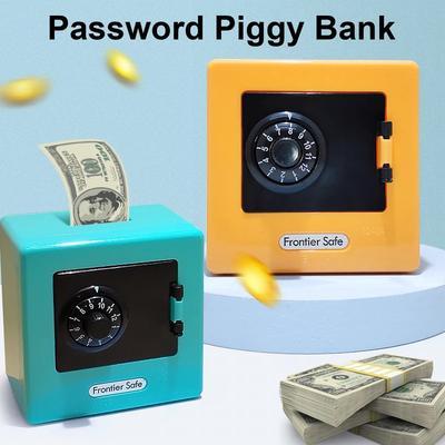 Mini Retro Otáčecí Heslo ATM Prasátko, Úložný Prostor na Mince a Bankovky, Bezpečné Úspory, Automatický Vklad, Vánoční Dárek