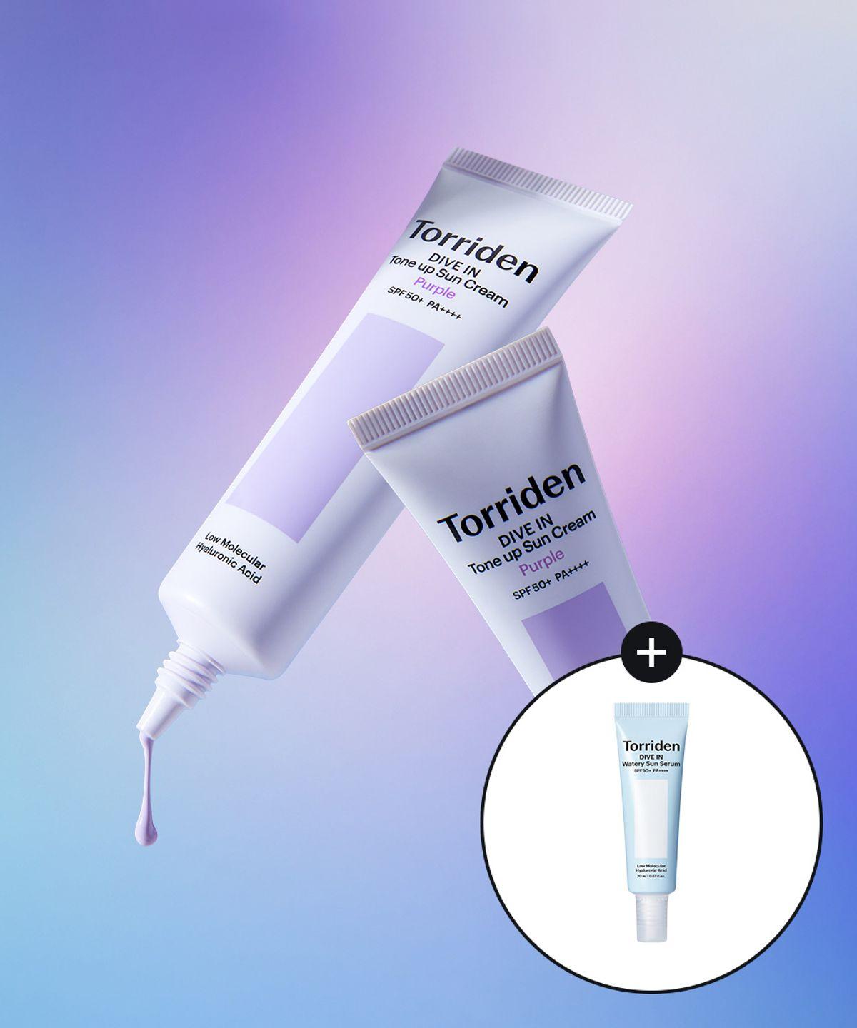 [SET] Dive In Purple Tone-Up Sun Cream 60ml x 2 (+Sun Serum 20ml)