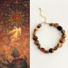 Artistic and retro tiger's eye stone bracelet, natural stone bracelet