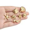10pcs/lot Various Stainless Steel Shell Starfish Ocean Pendants For Handmade DIY Bracelet Bangle Pendant Jewelry Accessories