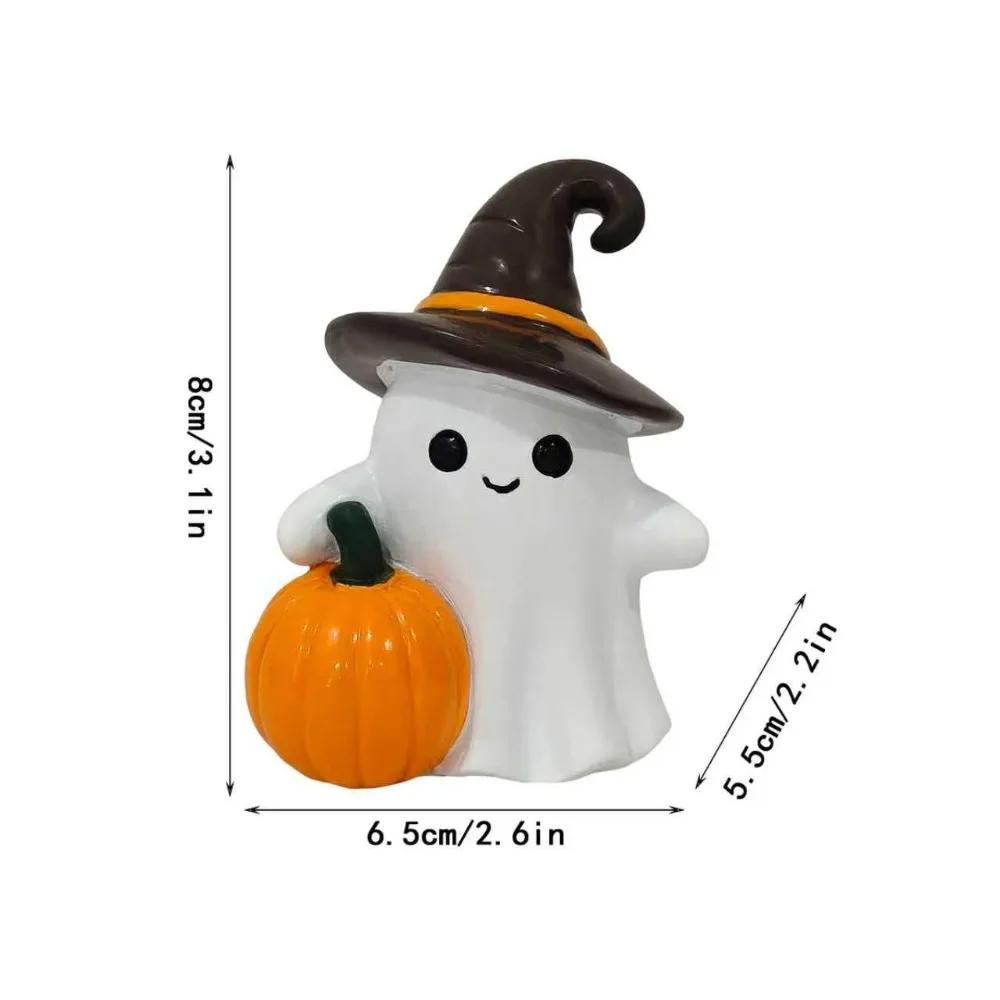 Xiaomi Creative Cute Ghost Ornament Halloween Ghost Resin Decoration for Desk Window Sill Bookshelf Halloween Quirky Soothing Trinket