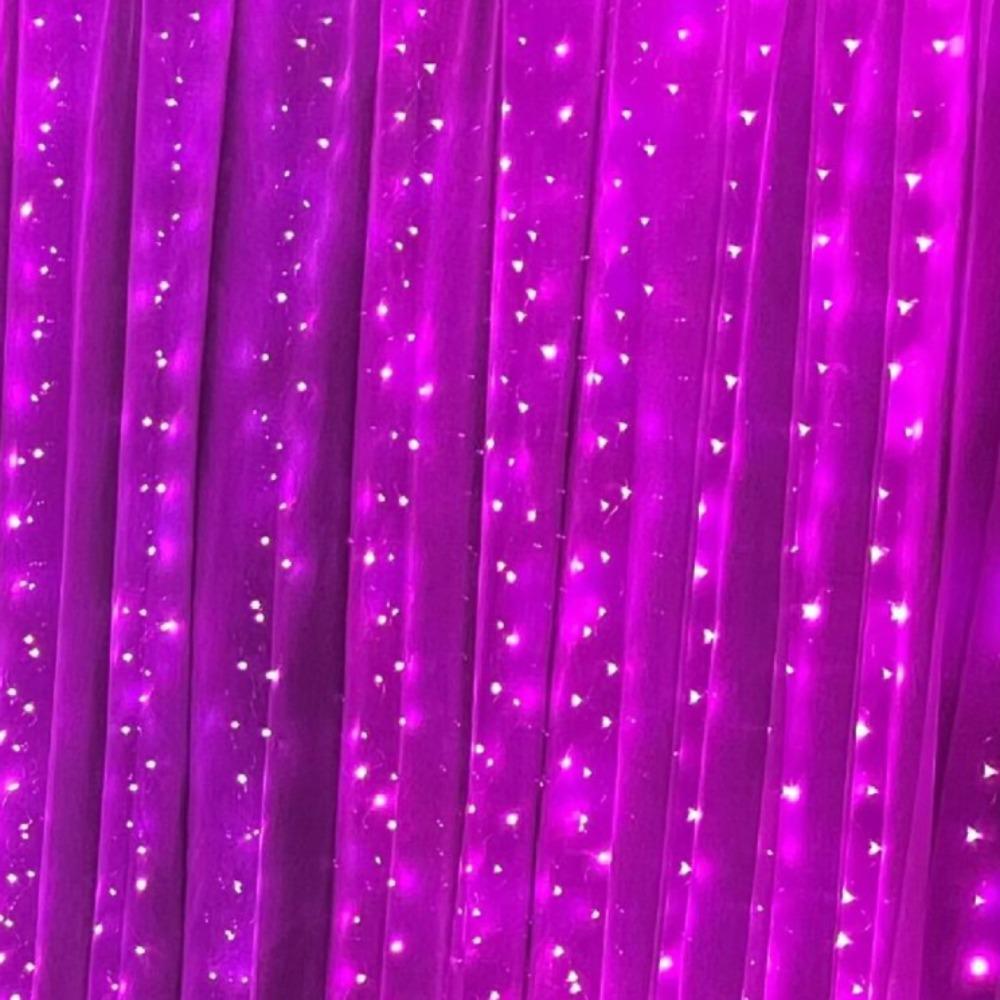 LED Copper Wire Curtain String Lights 3x3m Remote USB Powered Dorm Window Decor