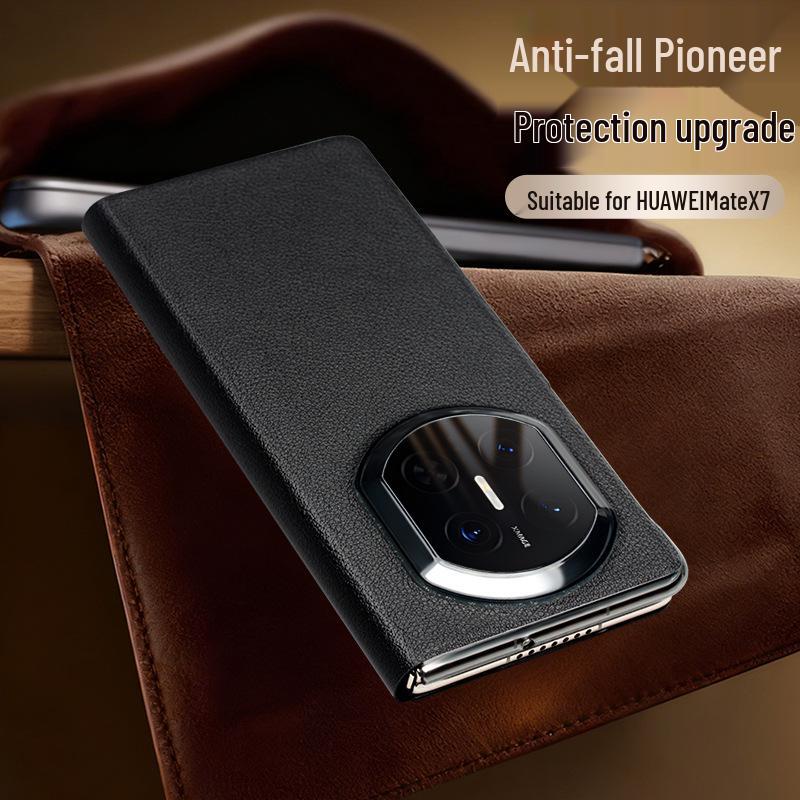 Qiali Huawei Mate X7 Sběratelská edice Originální kožené výklopné pouzdro