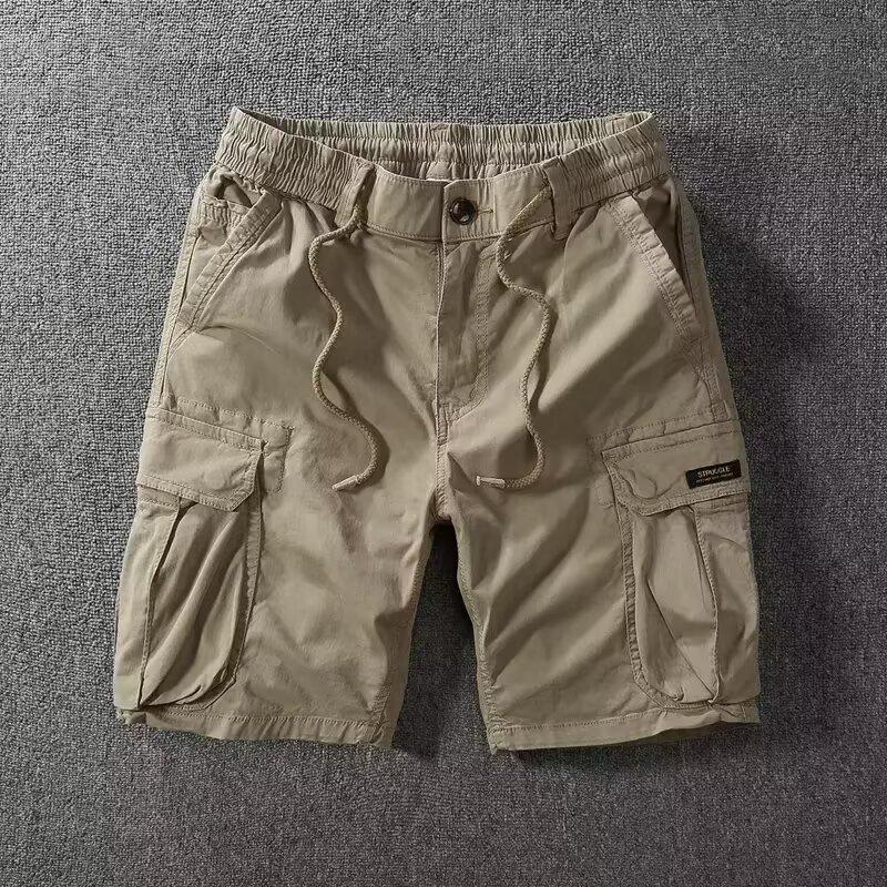 

Men s Trendy Loose-Fit Summer Work Shorts: Versatile Korean-Style Casual Outerwear L сірий колір