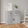 Vidaxl Cabinet, Sonoma Grey Oak, 80X33X70 Cm, Wood-Based Material