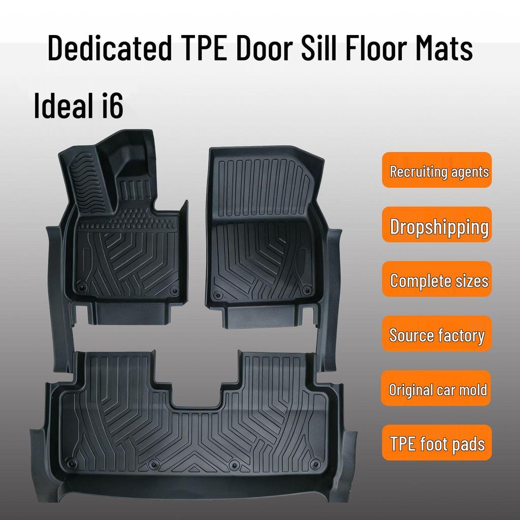 Ideal I6 Car Floor Mats: Eco-friendly Odorless TPE Floor Carpets for Interior Protection