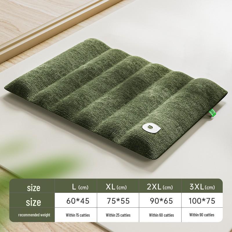 Four Seasons Thickened Dog Cushion: Warm, Removable, Washable Pet Nest & Sleeping Mat for Large Dogs.
