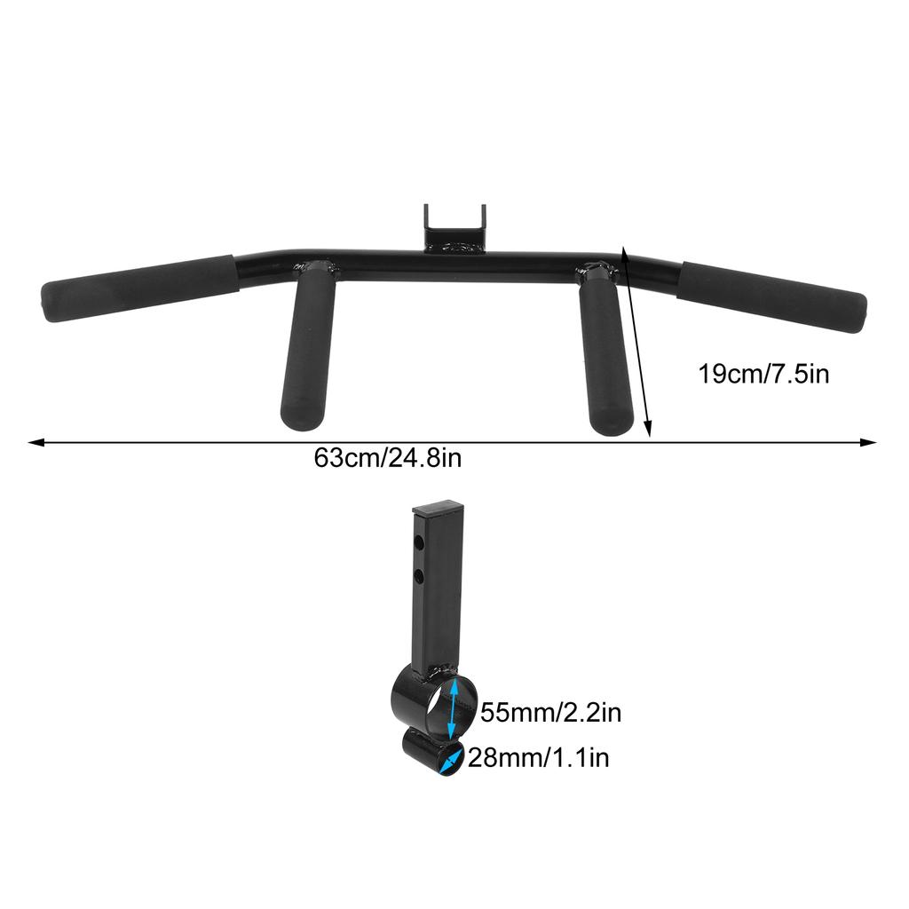Barbell TBar Row Handle Core Strength Training Gym Fitness Attachment Dual Handle Position