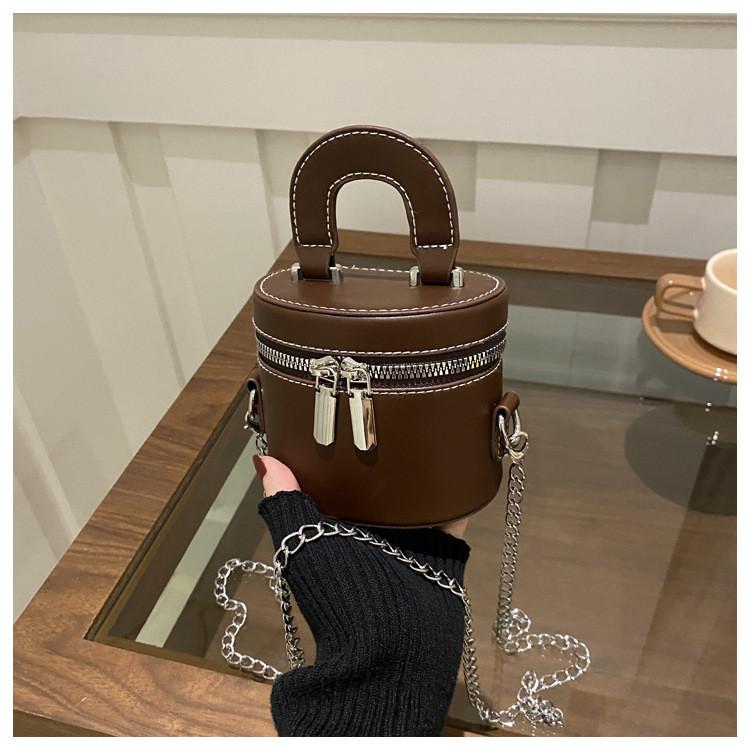 Pu Mini Tote Bag With Zipper Closure For Daily Use
