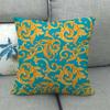 European Floral Gold Black Blue Linen Cushion Covers Modern Nordic Geometric Decorative Pillows Cover Couch Pillows Boho Decor