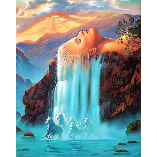 5D DIY Diamond Painting Landscape Full Square/Round Drill Beautiful Scenery Diamond Embroidery Cross Stitch Kits Home Decor Gift
