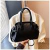 Spring Solid Color Handbag New Fashion Versatile Shoulder Messenger Bag Niche Design Novel Shell Bag