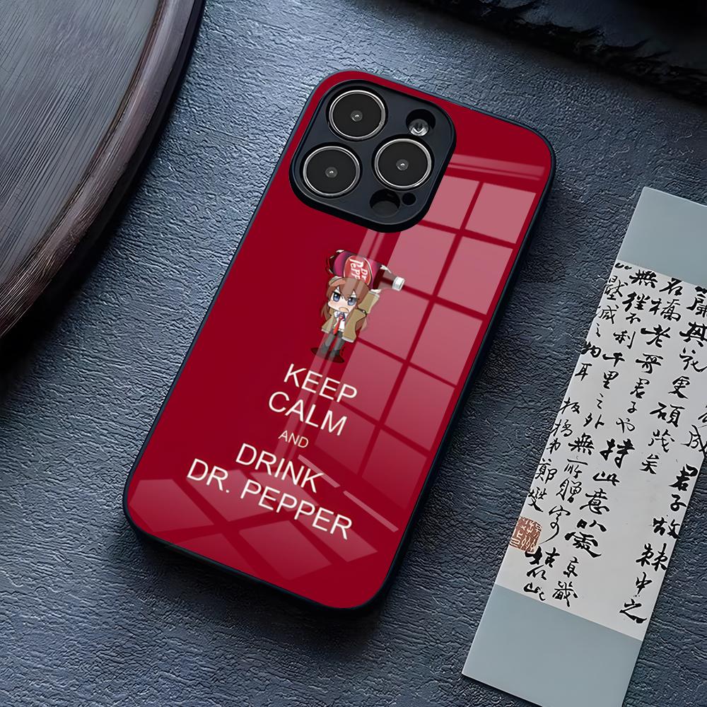

Drinking Dr-P-Pepper Phone Case For IPhone 17 Pro Max 15 Pro 14 12 11 13 Mini X XR XS 16 Plus SE Glass Cover iPhone15 Pro