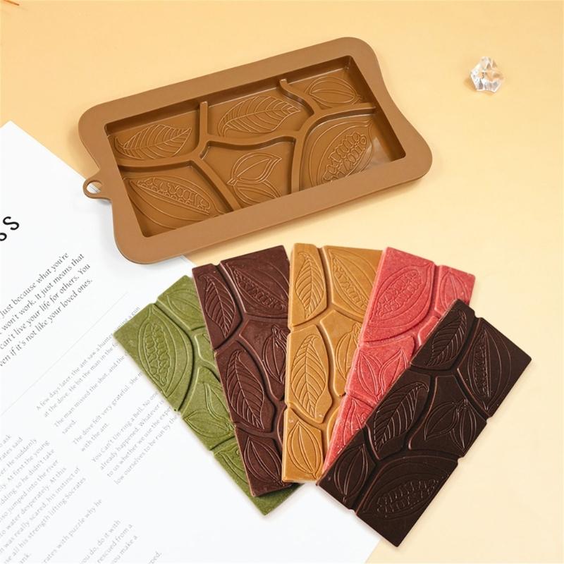Silicone Baking Molds Cocoa Pods/Heart/Puzzle Chocolate Molds Food Safe Baking Equipment For Kitchen Accessories