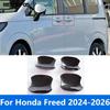 Accessories For Honda Freed 2024 2025 2026 Carbon Fiber Side Door Handle Bowl Cover Trim Fuel Gas Tank Cap Oil Filler Cover Trim