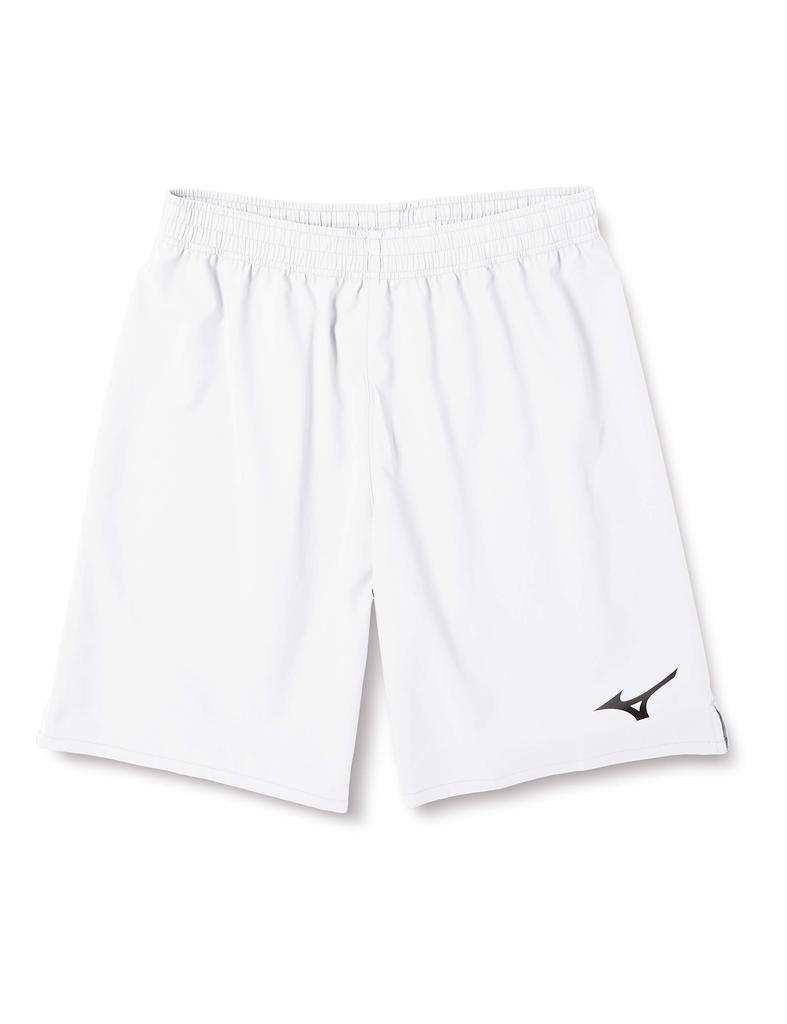 Mizuno Soccer Field Slim Game and Practice P2MB8020 Size L Men's Pants, One-Point Design, Moisture-Wicking, Quick-Drying, Fit, Wear, 01, White,