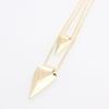 European Style Hip-hop Fashion Necklace Simple Multi-layer Triangular Metal Clothing Accessories Sweater Chain Collarbone Chain